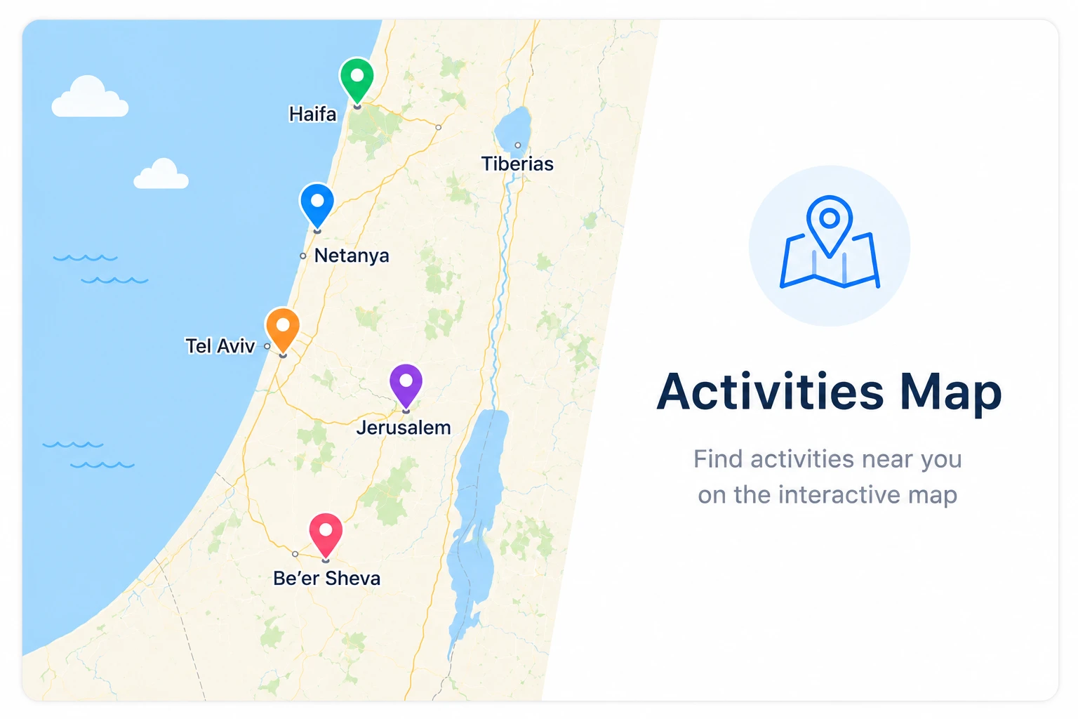 The interactive map